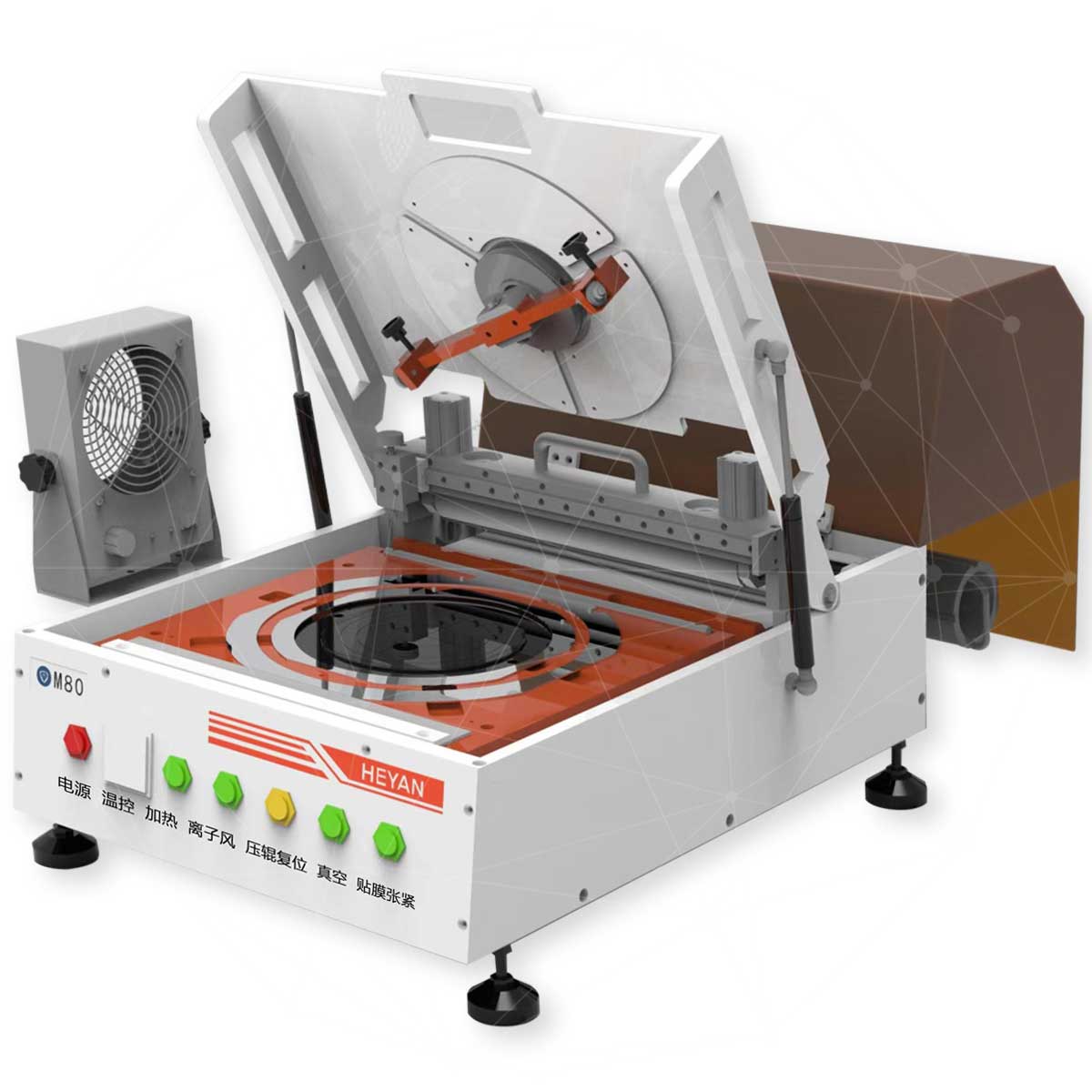 Установка монтажа пластин на плёнку-спутник ꜛ HEYAN | M80